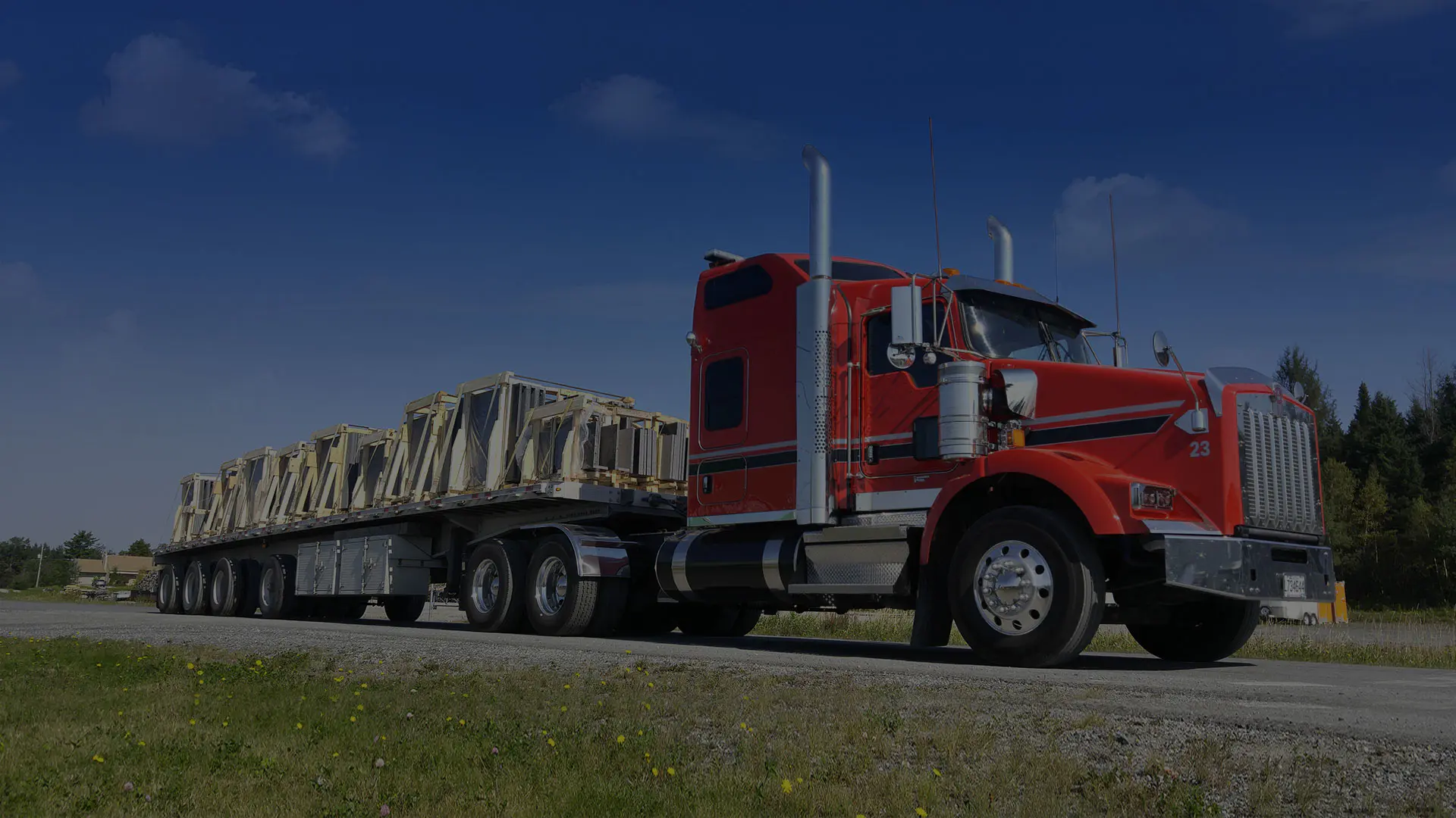 Camion plat